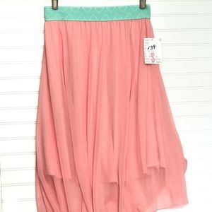 NWT Lularoe Lola Small- Pastel Peach & Mint